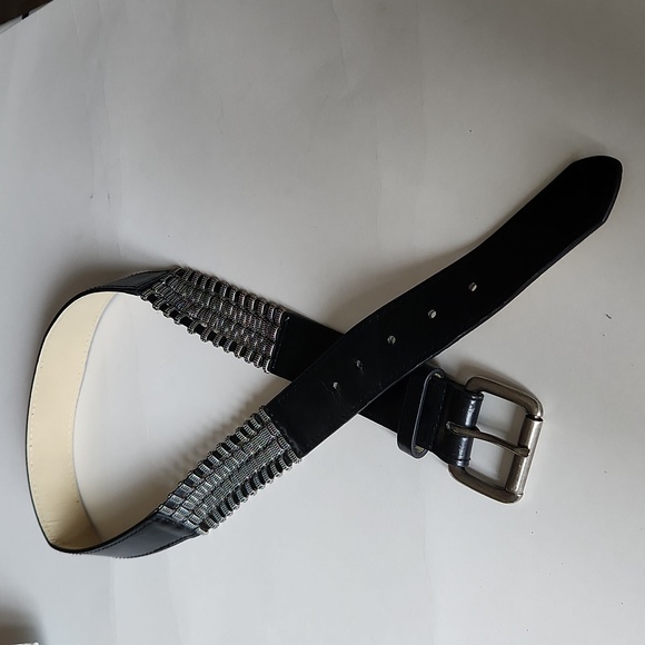 Vintage Accessories - Gorgeous / Unisex Black Belt